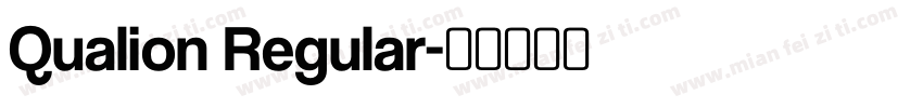 Qualion Regular字体转换